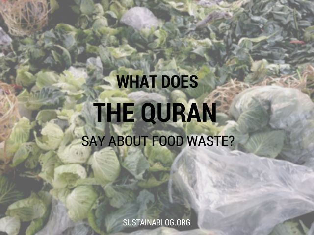 what does the quran say about food waste?