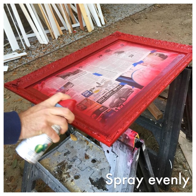 Upcycling That Old Mirror And Frame, Can You Spray Paint A Mirror