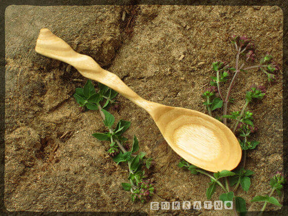 ash wood tablespoon