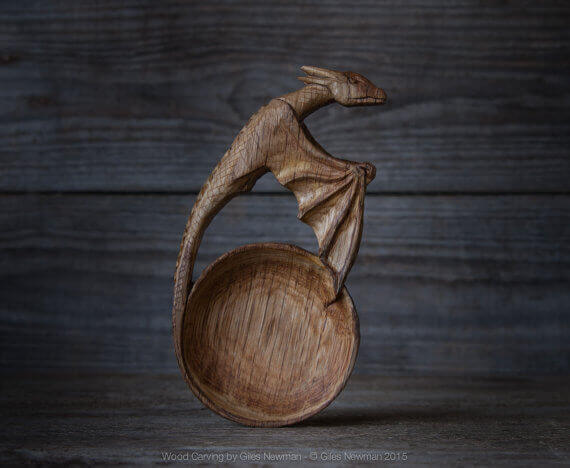 Wooden Dragon Spoon