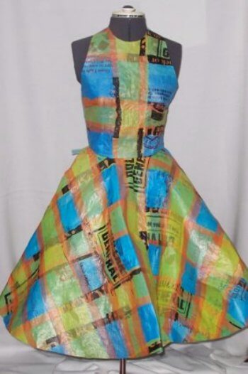 plastic bag dress