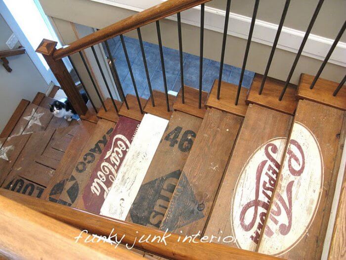 recycled stairs