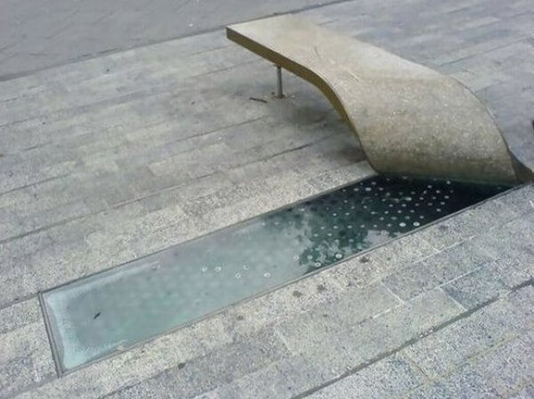 cement bench