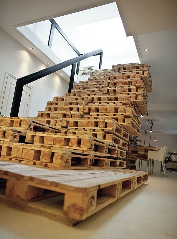 recycled stairs