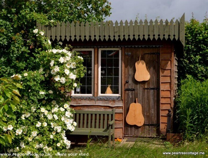 recycled wood shed