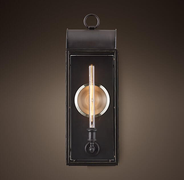 Gaslamp-Style Outdoor Sconce