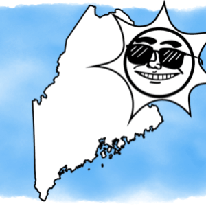 solar power shining on Maine