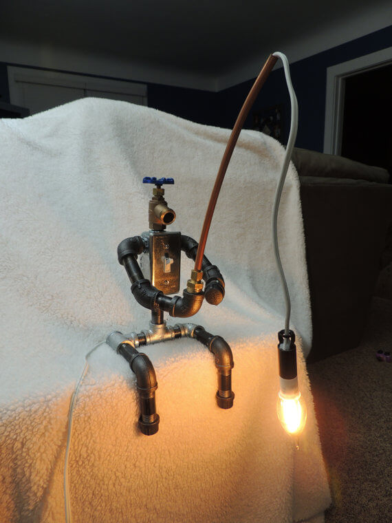 Fishing Robot Pipe Lamp