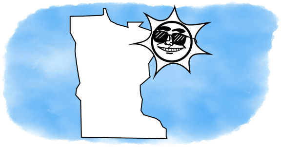 solar power shines on Minnesota