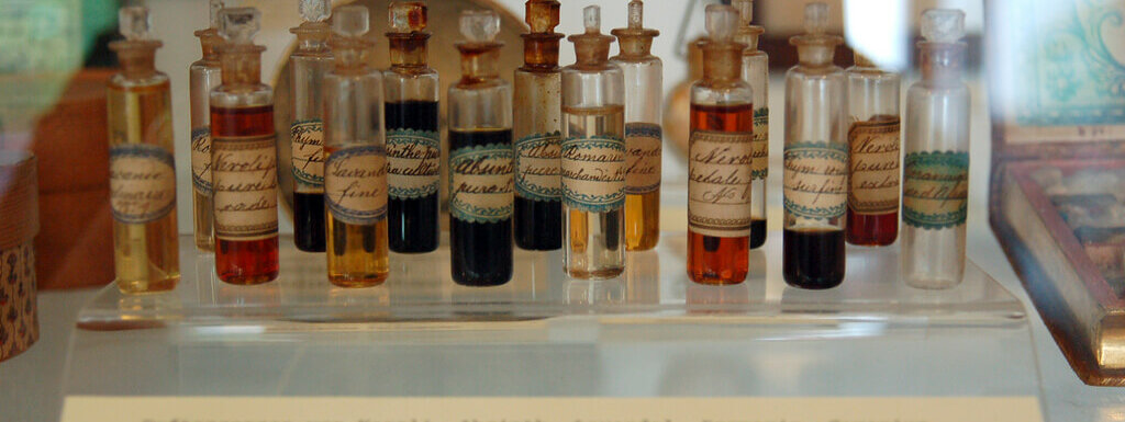 essential oils at a museum