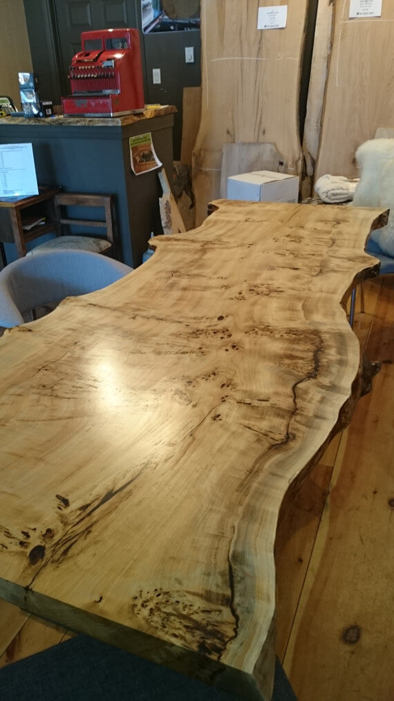 Log Slab Boardroom Table