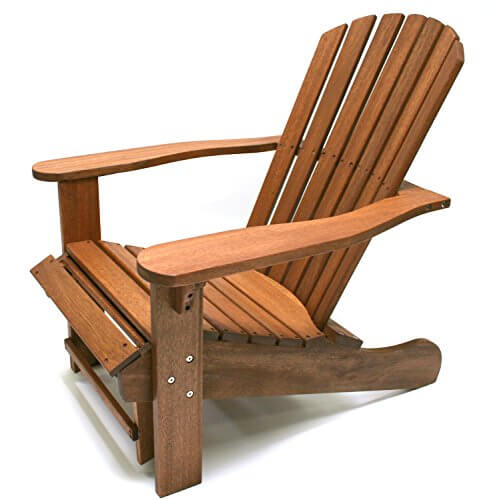 Outdoor Interiors CD3111 Eucalyptus Adirondack Chair and 