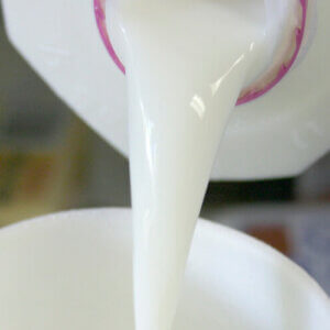 milk being poured