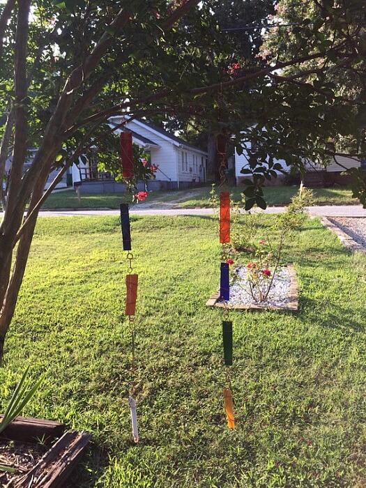 Stained Glass Rain Chain