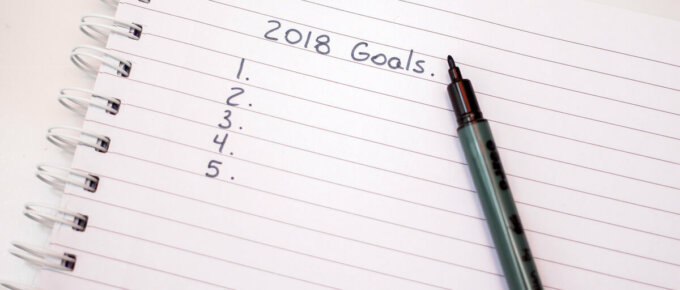 list of items titled 2018 goals