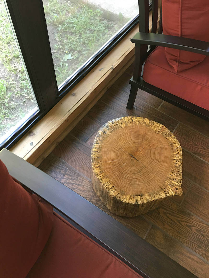Oak Tree Stump Table