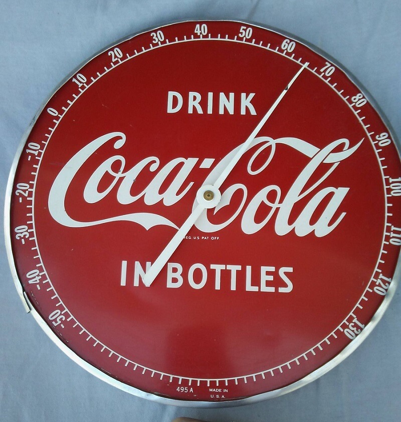 Vintage Coca Cola Outdoor Thermometer