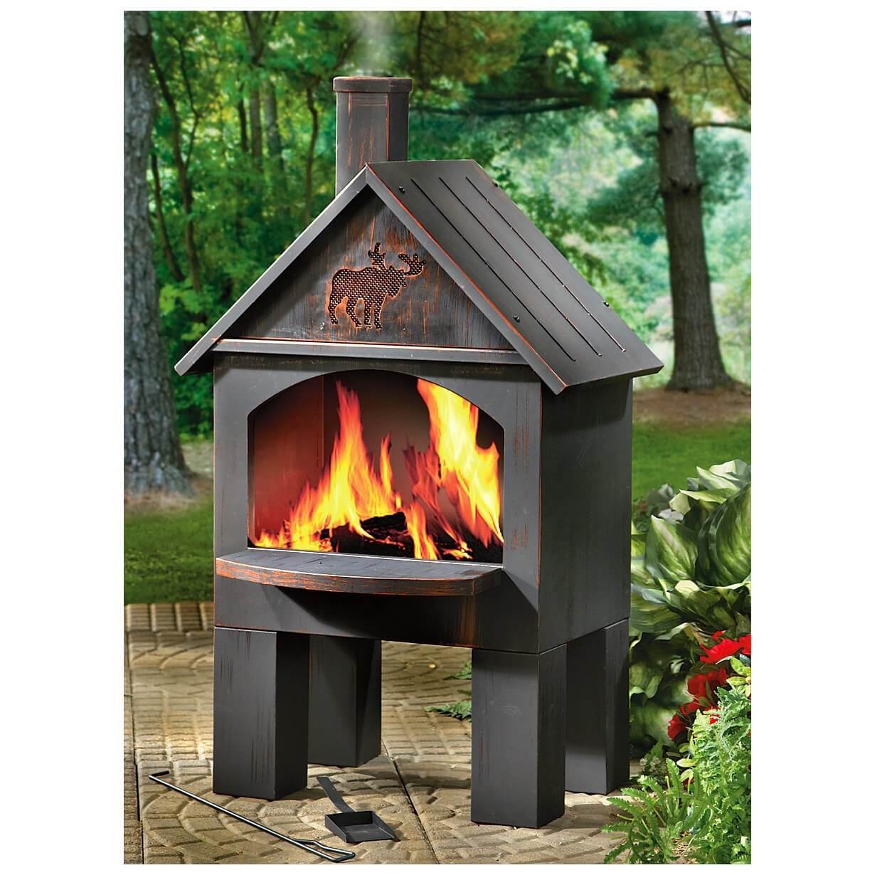 Cabin Style Fireplace