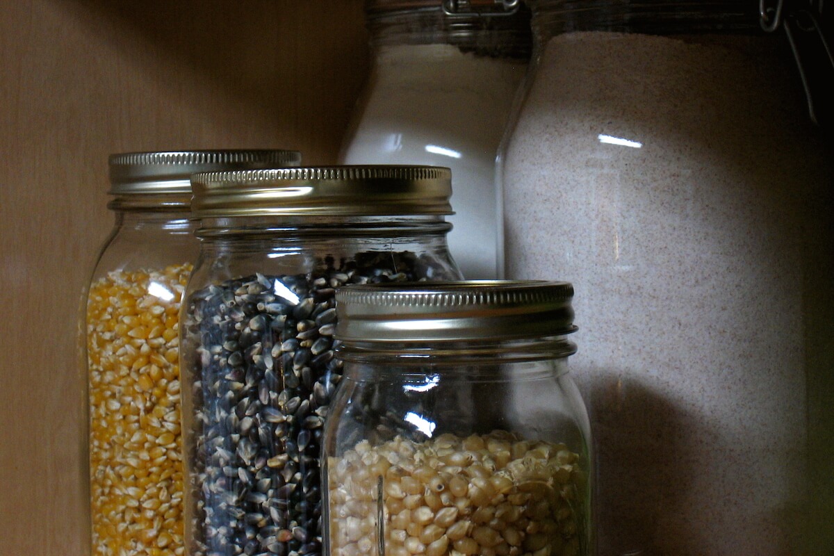 bulk food in jars