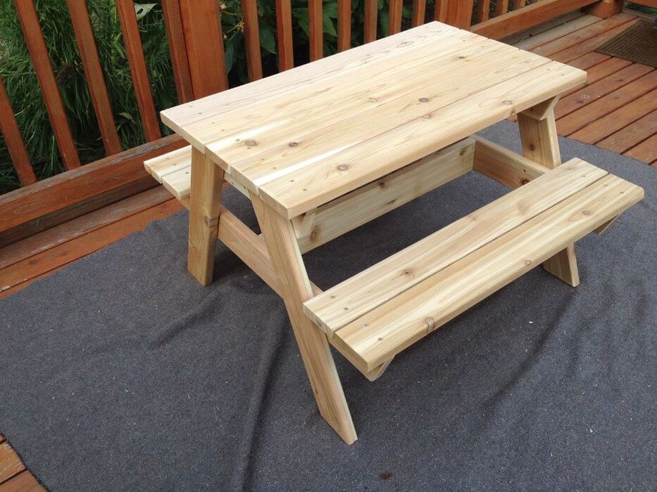 Child-Sized Picnic Table
