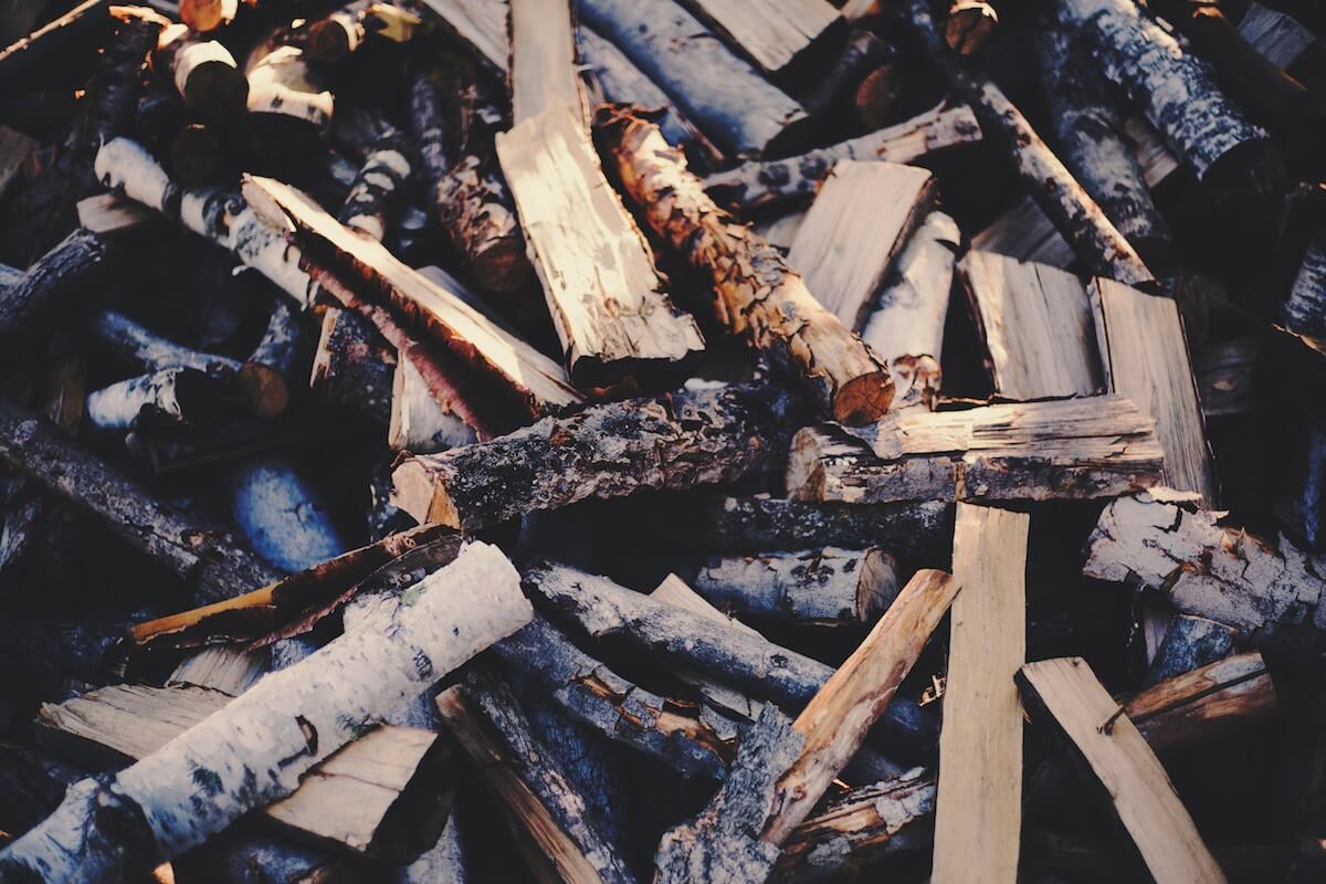 firewood in pile