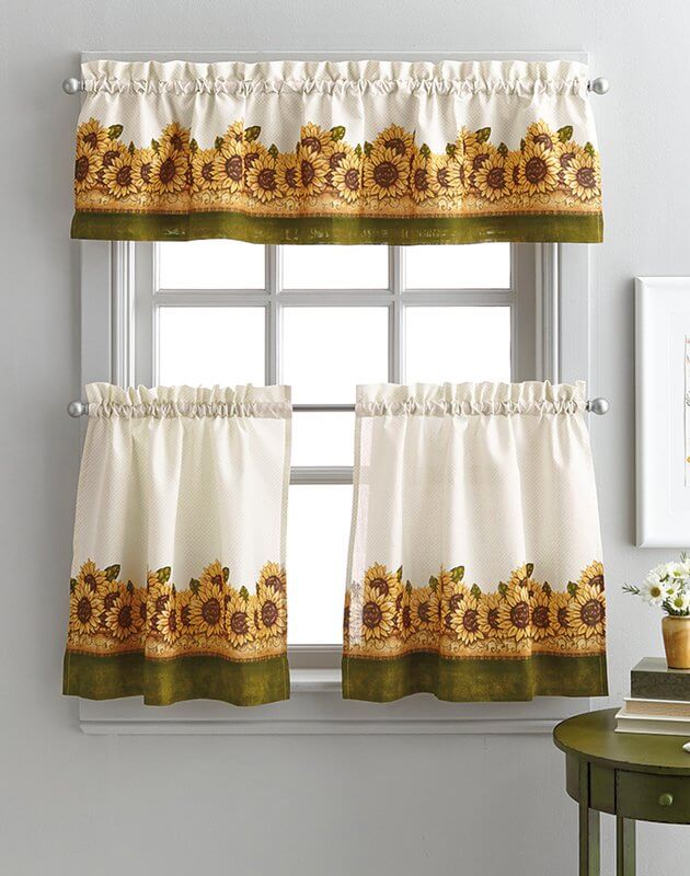 Sunflower Kitchen Curtains