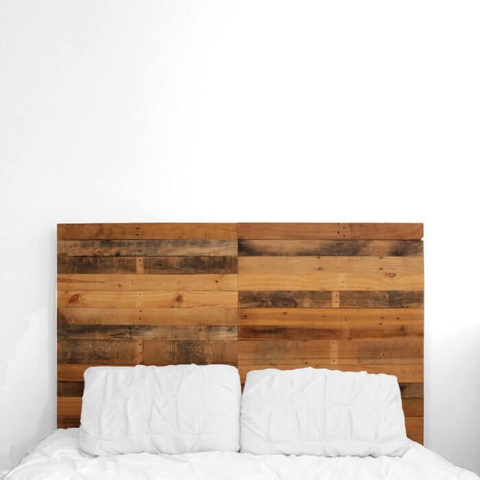 Upcycled Wood Pallet Headboard