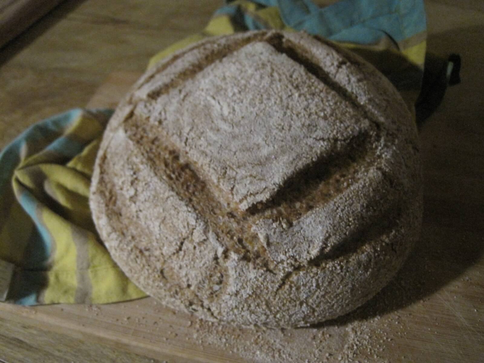 finished bread loaf