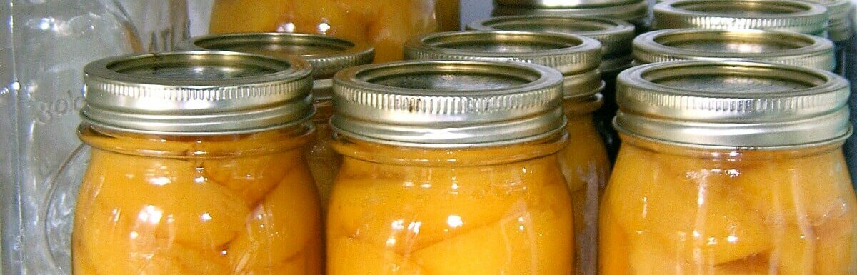 canned peaches
