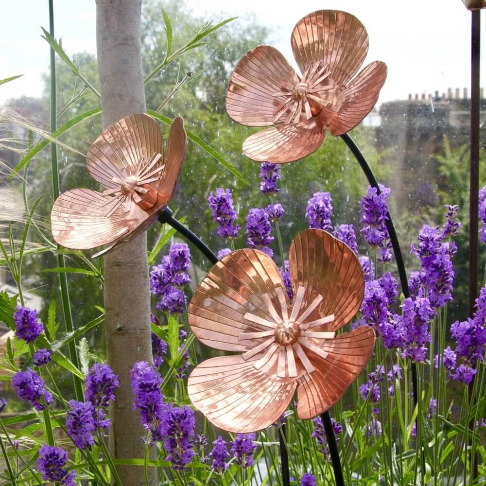copper garden poppies