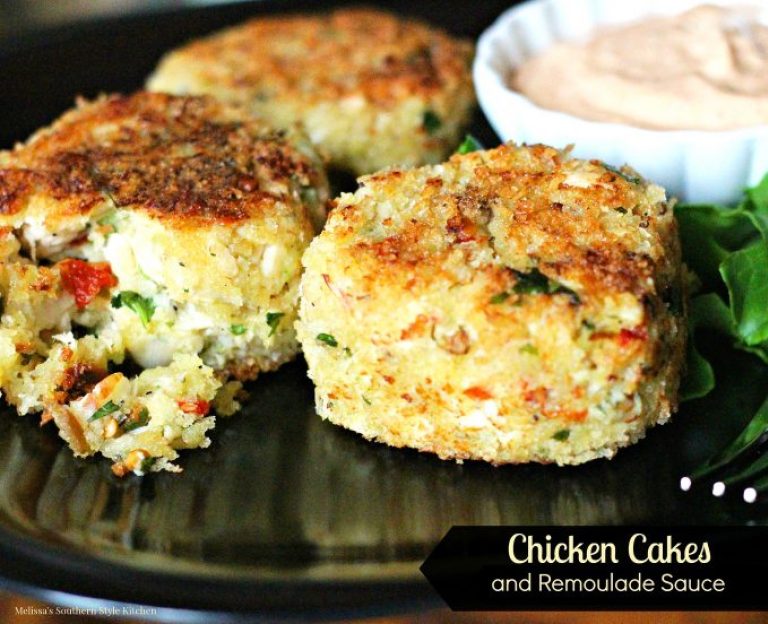 chicken cakes and remoulade sauce