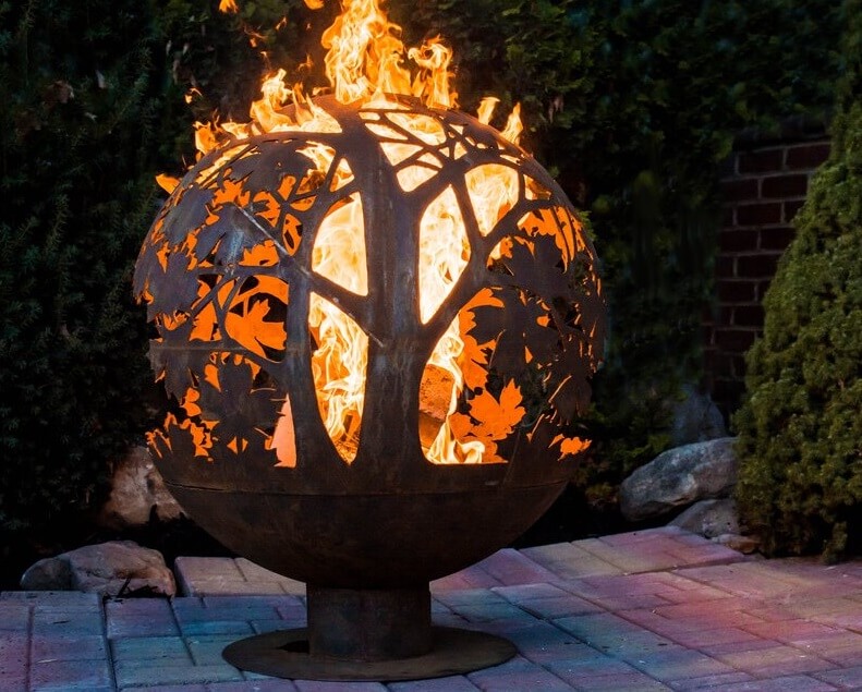 Metal Fire Pits Insteading, Solar Fire Pit