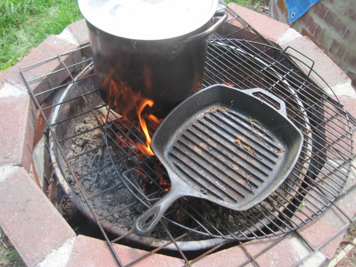 resorting cast iron on flames