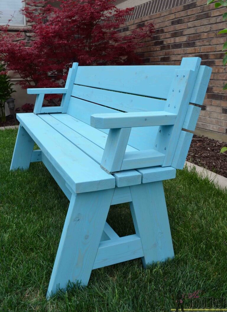 convertible garden bench