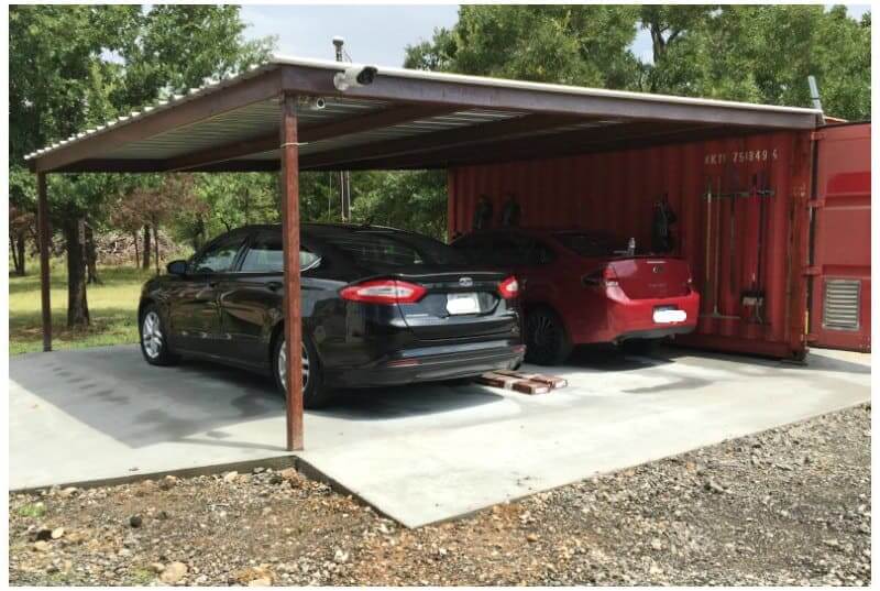 Recycled Shipping Container Carport