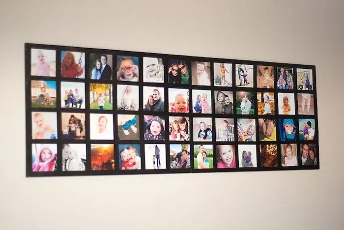 Mod-Podge Wall Photo Collage