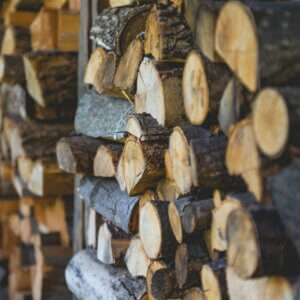shallow focus photography of firewood lot