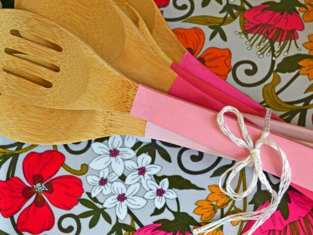 Paint-Dipped Kitchen Utensils