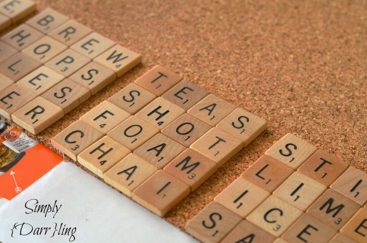 Scrabble Letter Coasters - diy christmas gifts
