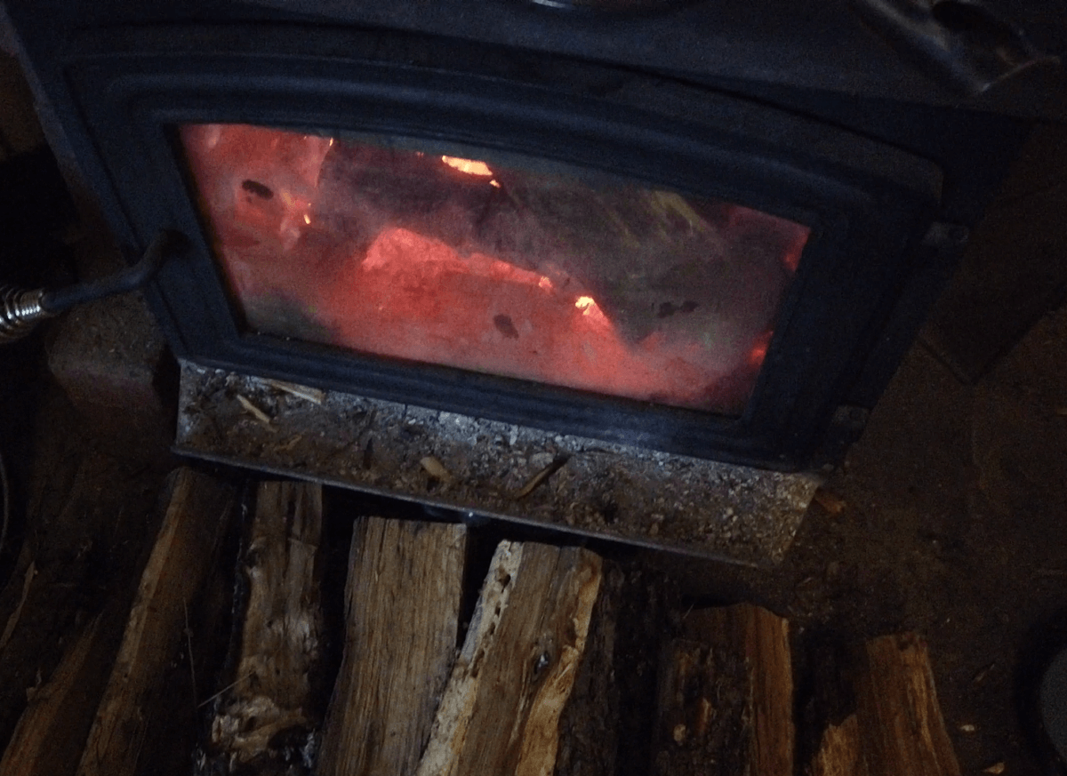 stove for off-grid heating
