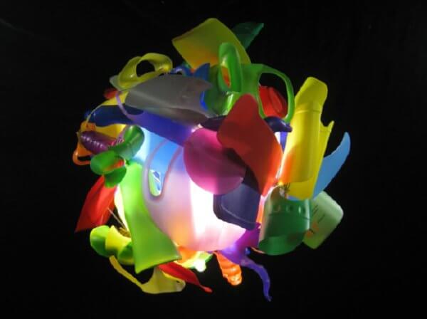 junk plastic chandelier