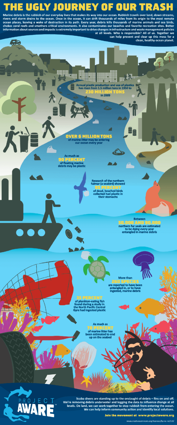 plastic waste infographic